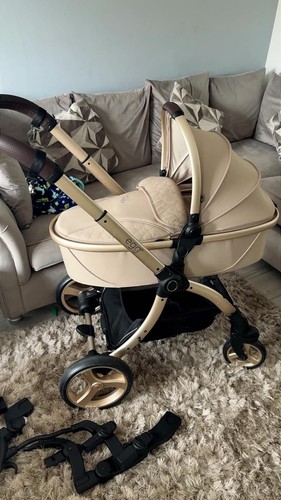 Egg pram with twin adapter - pram,